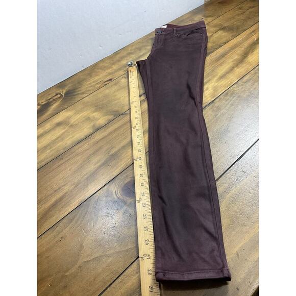 William Rast Maroon Skinny Suede Pants Women’s Size 26 - Picture 10 of 10